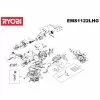 Ryobi EMS1122LHG Spare Parts List Type: 5133000693